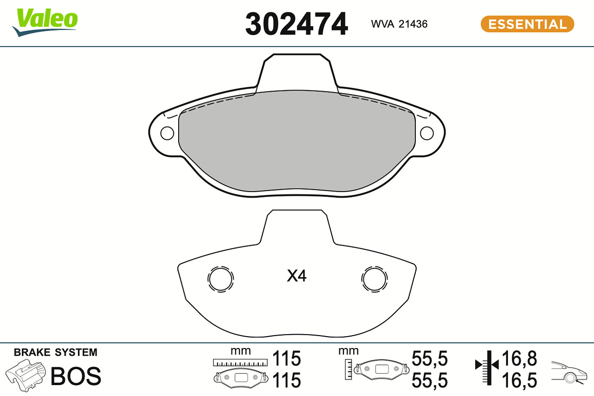 BRAKE PADS FIRST FORD KA FR